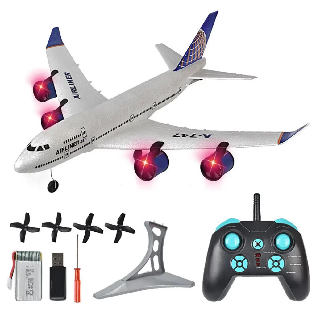 هواپیما کنترلی مسافربری بویینگ 747 سه کاناله بزرگ b747 فوم فشرده نشکن