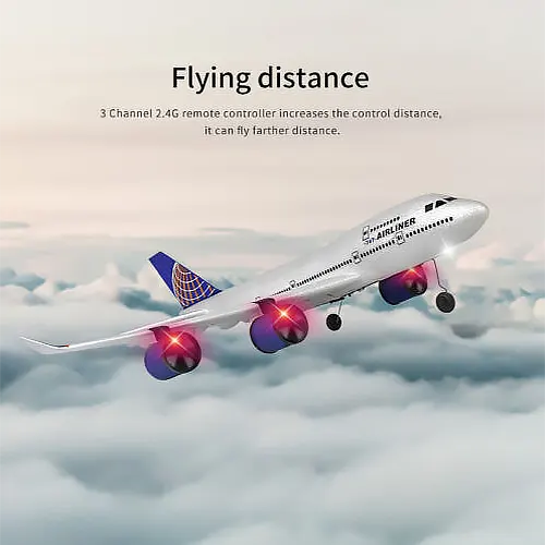 هواپیما کنترلی مسافربری بویینگ 747 سه کاناله بزرگ b747 فوم فشرده نشکن