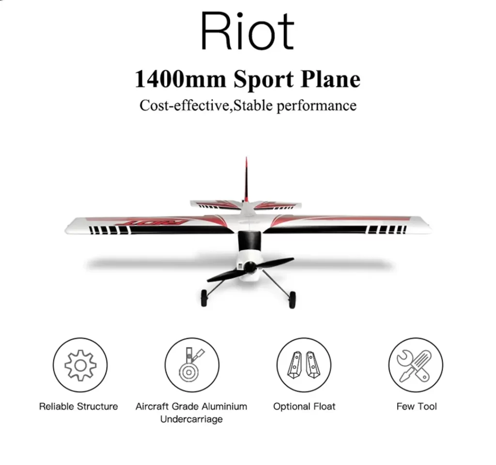 هواپیما کنترلی top rc hobby riot | خرید هواپیمای کنترلی riot | هواپیماکنترلی