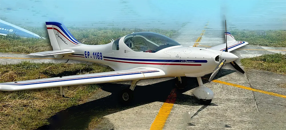 هواپیما داینامیک Dynamic WT9 با موتور rotax915iS پرواز تفریحی رامسر