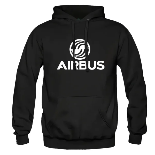 سویشرت مشکی پنبه ایرباس | خرید هودی ایرباس | طرح لباس airbus لوگو airbus