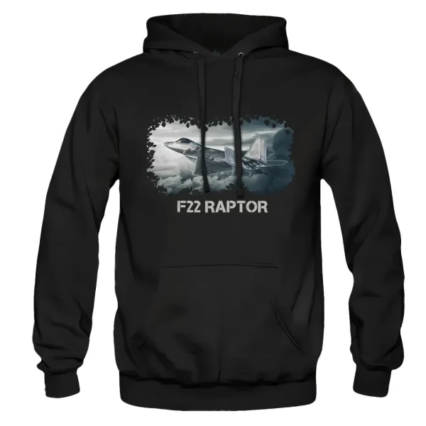 سویشرت هودی هواپیمایی F22 Raptor | لباس خلبانی با طرح اف 22 رپتور