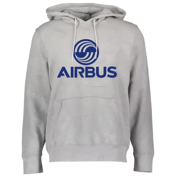 سویشرت طوسی ملانژ ایرباس | خرید هودی ایرباس | طرح لباس airbus لوگو airbus