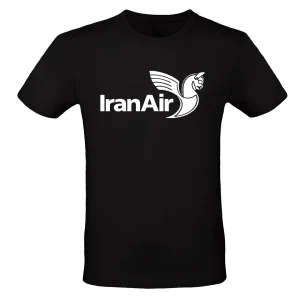 تیشرت ایران ایر مشکی با لوگوی ایران ایر یا هما