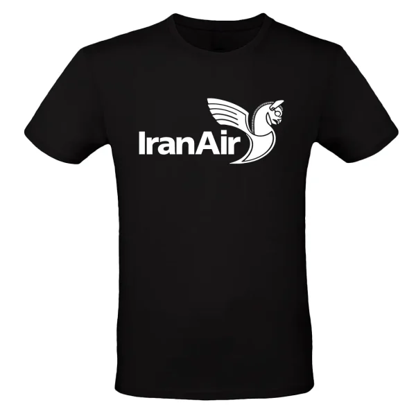 تیشرت ایران ایر مشکی با لوگوی ایران ایر یا هما