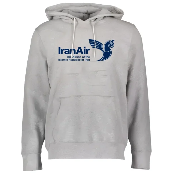 سویشرت طوسی ملانژ با لوگوی ایران ایر خرید تیشرت لوگوی شرکت هما The Airline of Islamic Republic of Iran
