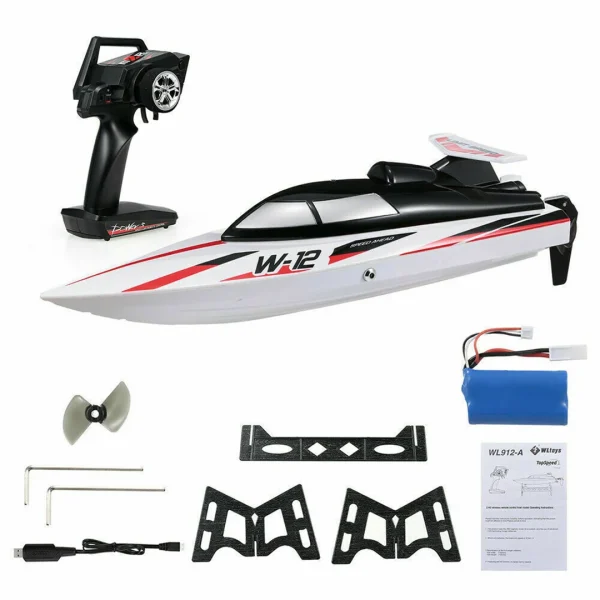 قایق کنترلی w12 قایق پر سرعت wltoys wl912