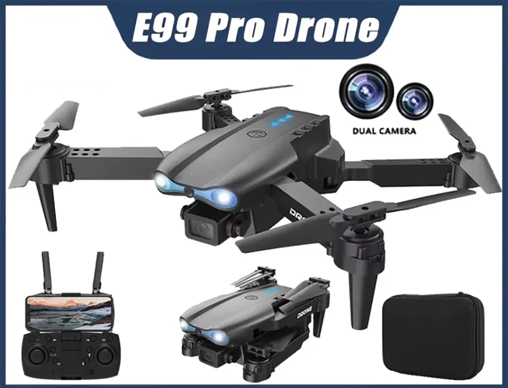 کوادکوپتر e99 pro مناسب هدیه دادن به کودمان خرید هلی شات e99 pro خرید پهپاد اقتصادی خرید کوادکوپتر اقتصادی E99pro