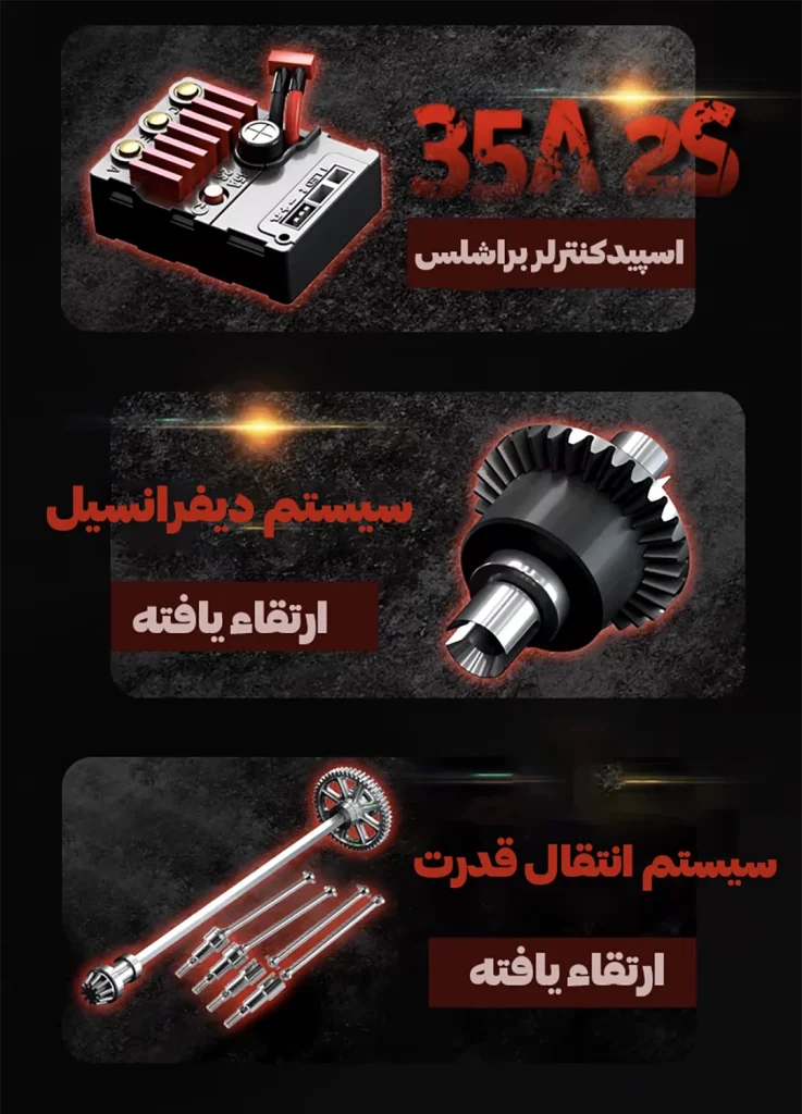 ماشین کنترلی پرسرعت 16102 pro با سرعت 70 کیلومتر بر ساعت خرید ماشین کنترلی 16102 پرو مسابقه ای و پرشی