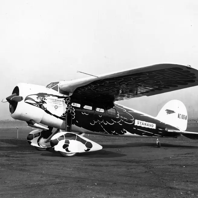 هواپیما Lockheed Vega 5B هواپیمای رکورد شکن اسطوره ها