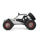 ماشین کنترلی باگی سفید WLtoys 12429 فرم جیپ بزرگ حرفه ای موتور براش صخره نورد