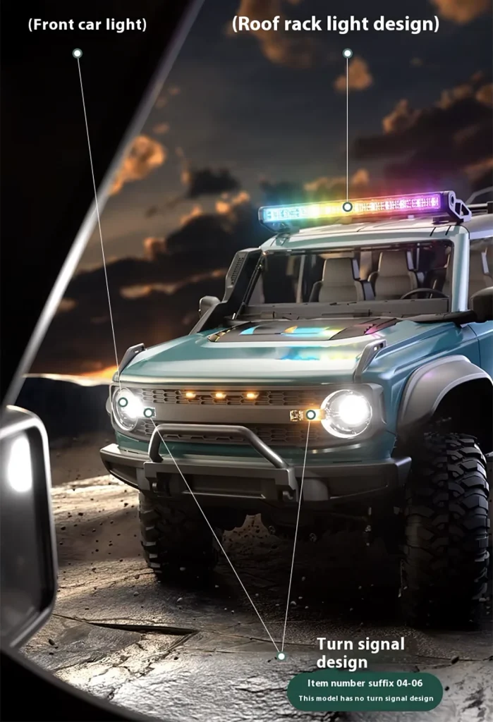خرید ماشین کنترلی برند HB R16 آفرودی با قابلیت شیب زنی مدل فورد برانکو ford