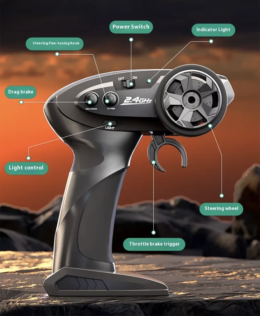 خرید ماشین کنترلی برند HB R16 آفرودی با قابلیت شیب زنی مدل فورد برانکو ford