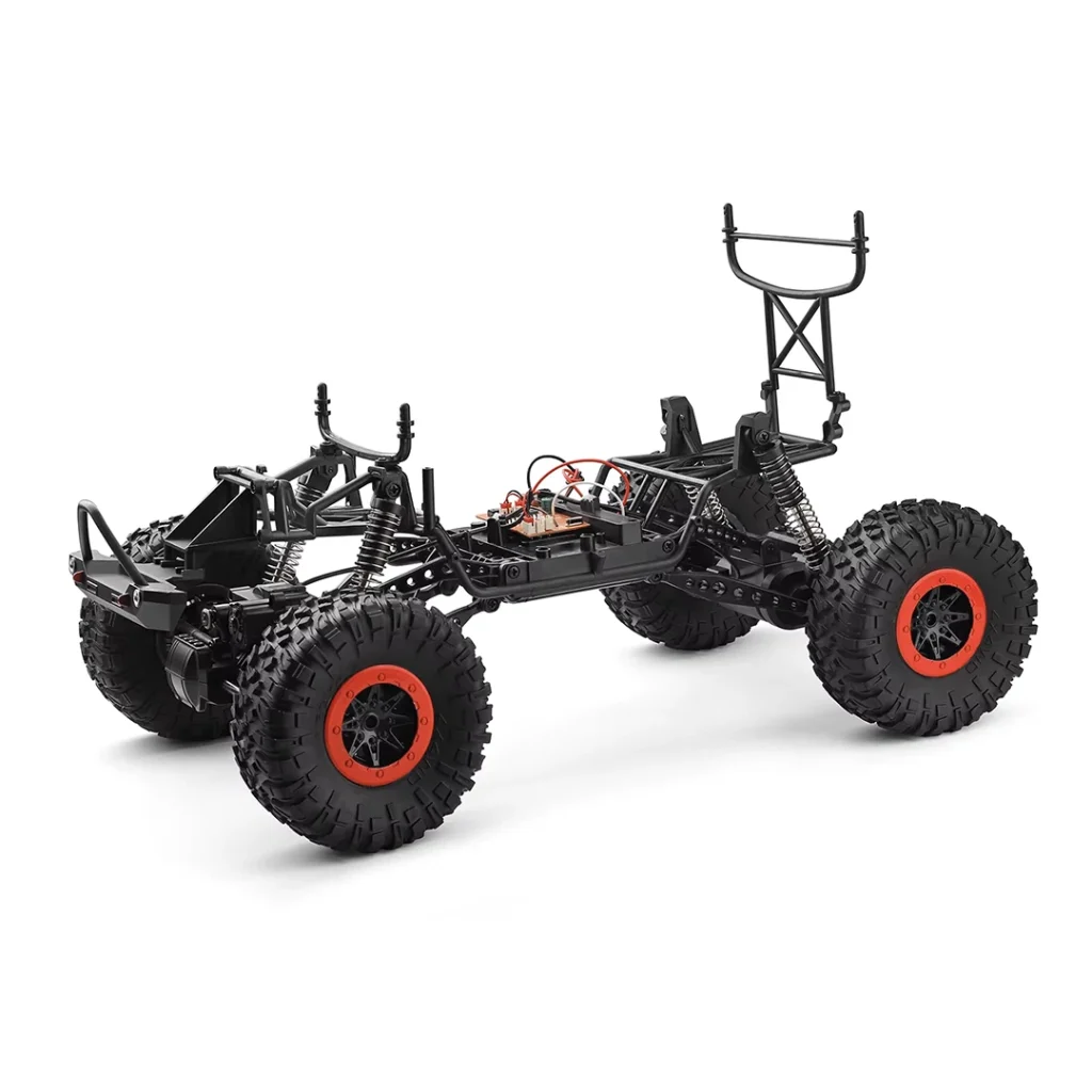 ماشین کنترلی آفرودی Wl toys 104311 با موتور براش رنگ قرمز اسباب بازی هدیه کنترلی wl104311