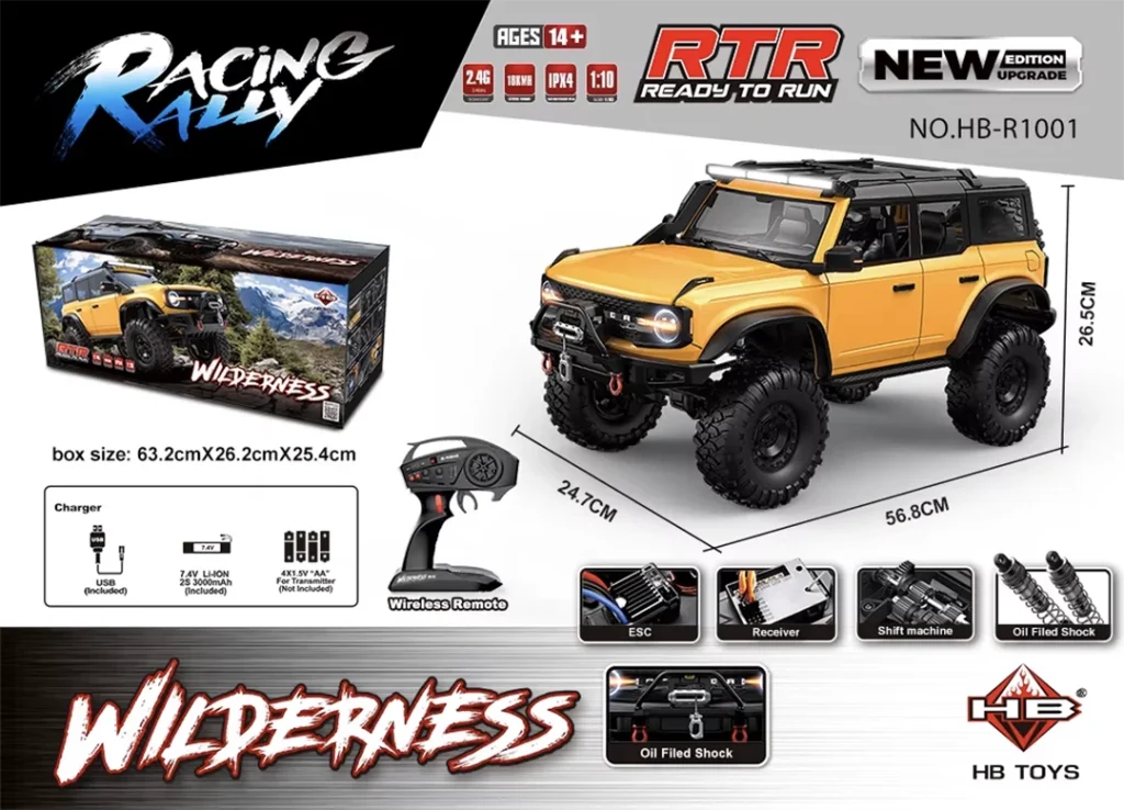 خرید ماشین کنترلی فورد برانکو ماشین کنترلی ford bronco مخصوص آفرود با دو حال حرکتی